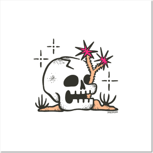 Joshua Tree Skull Flash Posters and Art